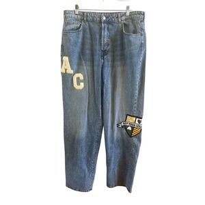 H & M Divided Straight Baggy Denim Jeans Size‎ 14 Not Your League AC